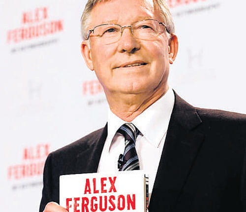 Sir Alex Ferguson during the release of his autobiography on Tuesday. reuters