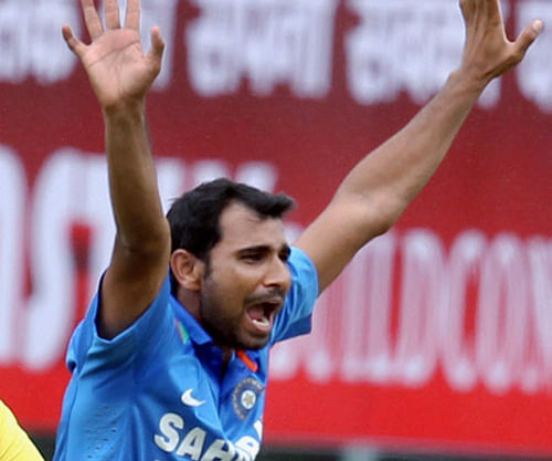 Mohammad Shami rattled the Aussie top-order with in a sensational first spell in the abandoned fourth one-dayer and the pacer credited his success to well-planned strategy against the visiting batsmen. PTI File Photo.