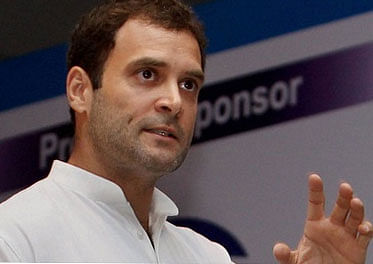 Congress vice-president Rahul Gandhi on Wednesday lambasted the BJP for pursuing what he called divisive and communal politics, evoking childhood memories of his grandmother and father, former Prime Ministers Indira and Rajiv Gandhi, to strike a chord with a large crowd at Churu in election-bound Rajasthan. PTI File Image.
