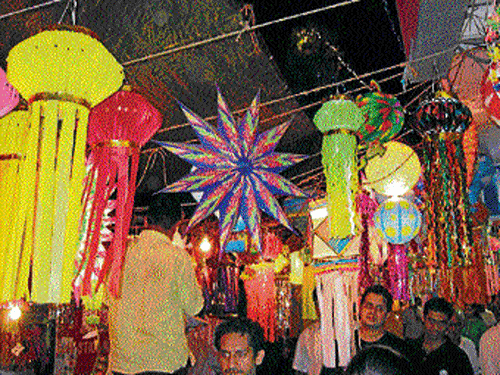 festive One can find a variety of lights, lanterns and diyas to dress up the house this Diwali.