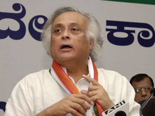 Rural Development Minister Jairam Ramesh named as the Convener of a 'Special Group' of AICC. DH File Photo