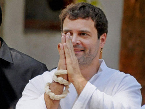 Rahul Gandhi should be addressed in the same manner in which he addresses people with respect, says Congress. PTI File Photo