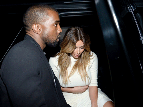 Kim Kardashian and Kanye West / reuters