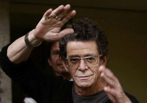 File photo of Lou Reed before his news conference at the International Literature Festival in Barcelona. Reuters
