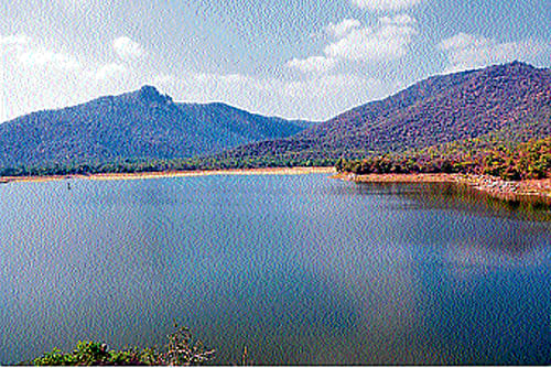 Hoogyam dam in Kollegal taluk, Chamarajanagar district. dh photo