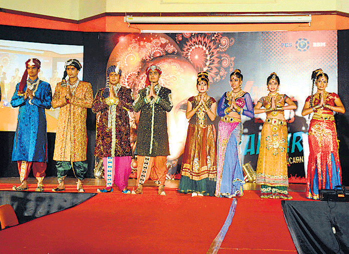 COLOURFUL: Participants of the fashion show.