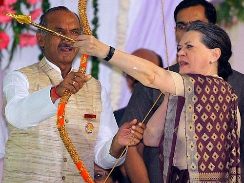 Congress president Sonia Gandhi has been listed the third most powerful woman in Forbes' list of 'The World's Most Powerful People'. PTI Photo