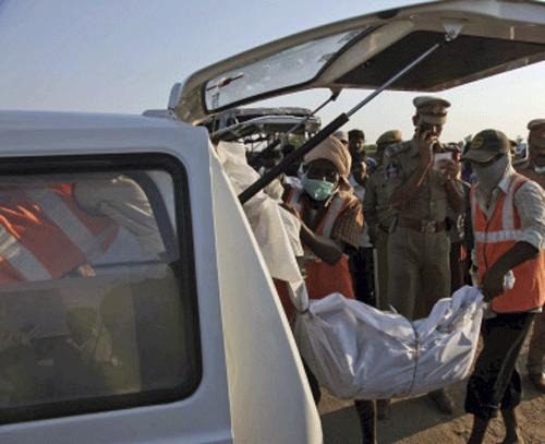 Over 200 African nationals blocked the NH 17 at Porvorim, five km from Panjim capital city, for nearly an hour Thursday. They were trying to take away the body of a Nigerian, found murdered earlier Thursday, from an ambulance carrying it. AP Photo. For Representation Only.