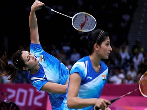 India's women's doubles pair of Jwala Gutta and Ashwini Ponnappa on Thursday crashed out of the Bitburger Open Grand Prix Gold. PTI file photo