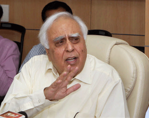 Union Minister for Communication and Information Technology, Kapil Sibal. PTI photo