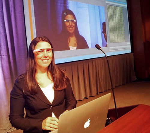 A woman testing the prototype device Google Glass was ticketed in San Diego this week for driving wearing the glasses with a built-in computer and miniature display, in a case that has drawn the focus of technology enthusiasts on social media. AP Photo.