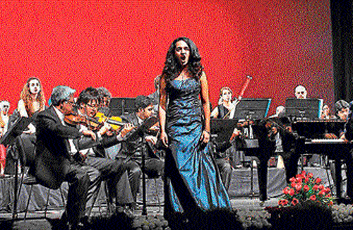 classic: Neemrana Music Foundation Choir and the Indo-Italian chamber orchestra perform to a rousing reception at Kamani auditorium.