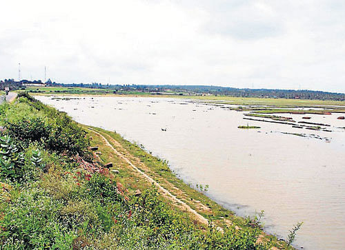 Addressing people after the ground breaking ceremony for the rejuvenation of Byrasandra Lake in Siddapura ward in the City on Wednesday. The BDA is developing the lake with an expenditure of about Rs 2.5 crore, said BDA sources. DH file photo
