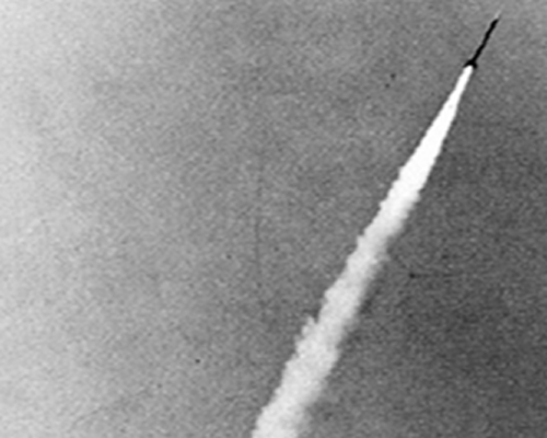 The first sounding rocket launched from Thumba: Wikipedia