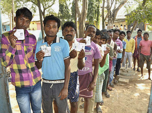 Madhya Pradesh recorded the highest ever voter turnout of over 70 percent in Monday's assembly election, the Election Commission said. PTI File Photo.