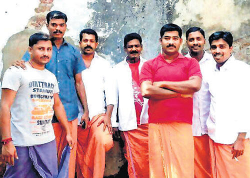 Mohammed Shafi, Kodi Suni and Kirmani Manoj (second, third and fourth from left) among other accused in the case, in a picture posted on Facebook on November 10.