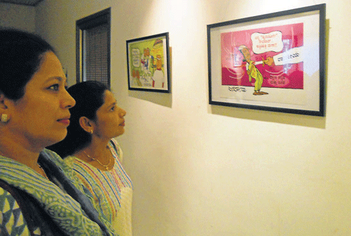 They bat for environment through cartoons and caricatures