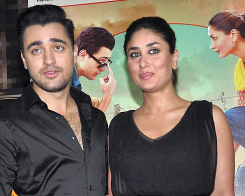 Imran Khan teamed for the second time with Kareena Kapoor for "Gori Tere Pyaar Mein", which failed to entice the box office.  PTI File Photo.
