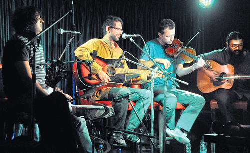 From left: Joe Panicker, Abhijeet Tambe, Tristan Carter and Arjun Chandran.