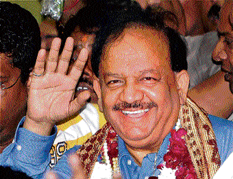 A file photo of BJP candidate Harsh Vardhan.