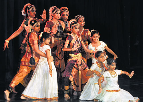 graceful: A bharatanatyam recital in progress.