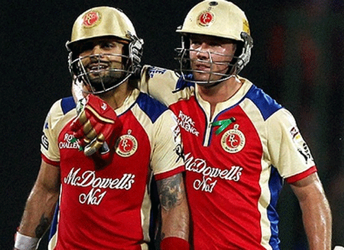 De Villiers dethrones his former RCB partner Kohli from top of latest ICC one-day rankings. PTI Photo