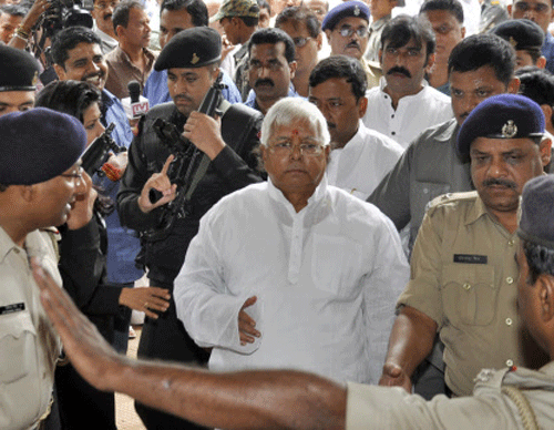 RJD chief Lalu Prasad, serving a five-year-jail term in a fodder scam case, got a huge relief on Friday after the Supreme Court granted him bail. Reuters file photo