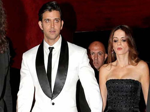 Hrithik Roshan and Sussane. PTI file photo