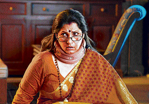 fun quotient: Dimple Kapadia, in a still from the movie 'What The Fish!'.