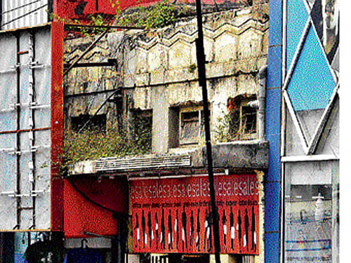 sad plight Many buildings are in dilapidated condition on MG Road and Brigade Road. dh photo by BK janardhan