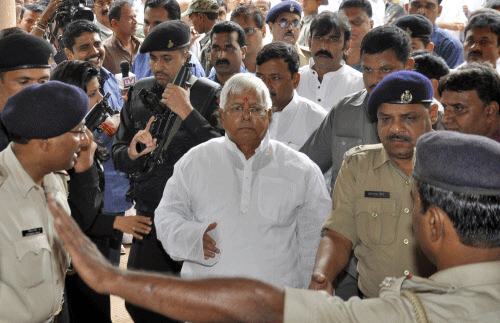 Rashtriya Janata Dal (RJD) Chief and a former Bihar Chief Minister Lalu Prasad Yadav. Reuters