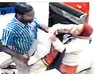 A CCTV grab of the suspect who attacked Jyothi Uday at an ATM kiosk in Bangalore.