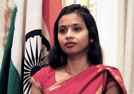 A file photo of India's Deputy Consul General in New York Devyani Khobragade who was arrested by law enforcement authorities on visa fraud charges and released on a USD 250,000 bond after she pleaded not guilty in a court in New York on Thursday. PTI Photo