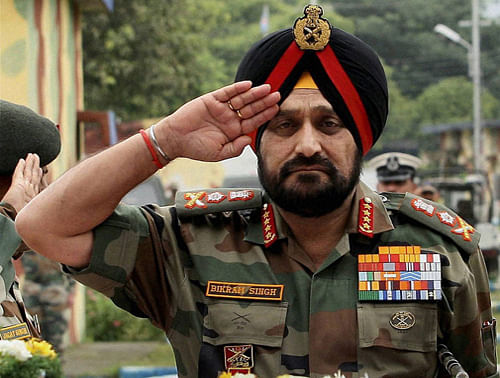 Army Chief Gen Bikram Singh. PTI file image