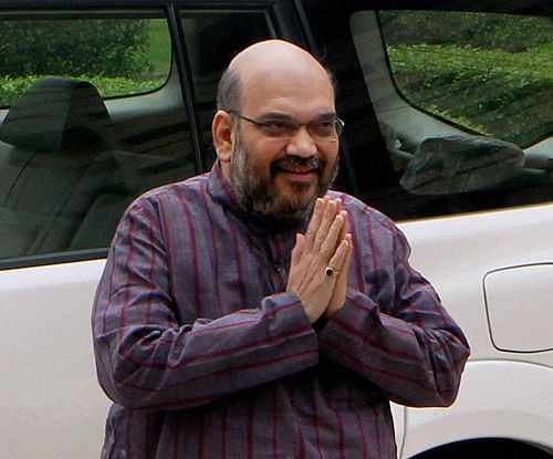 The Centre may constitute a commission of inquiry into the snooping on a woman by Gujarat Police allegedly at the behest of Amit Shah (in pic). PTI Photo