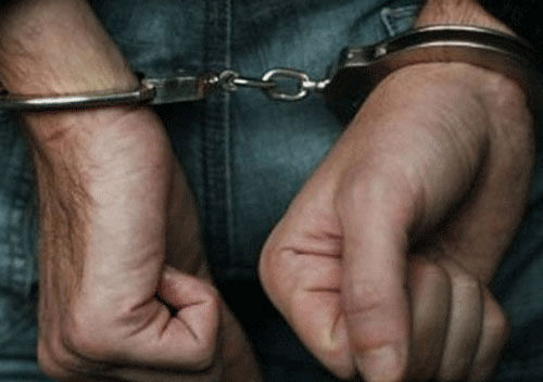 8 held for blackmailing, forcing duo to perform sex