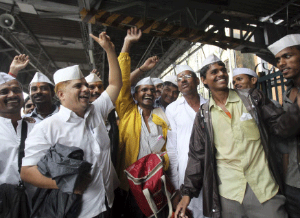 Mumbai dabbawalas. AP file photo