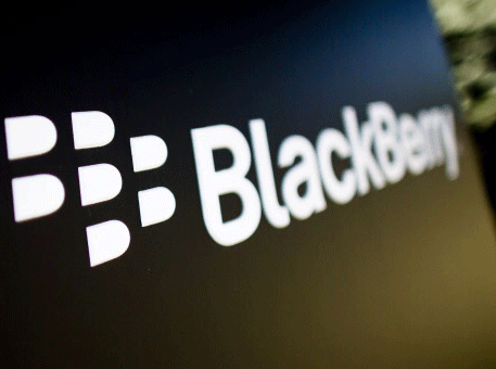 File photo of a Blackberry logo at the Blackberry campus in Waterloo. Reuters