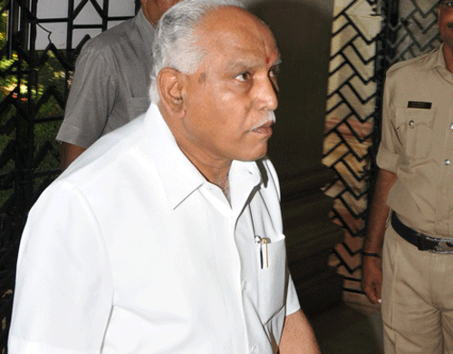 Former Karnataka chief minister B S Yeddyurappa. DH Photo file