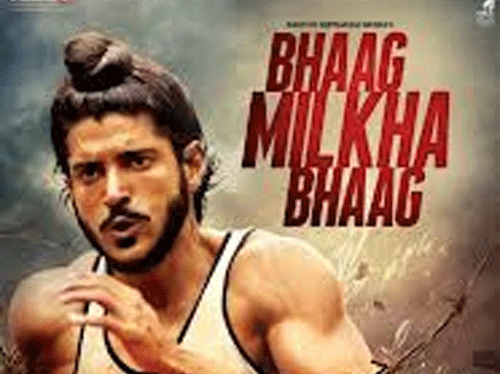 The extraordinary story of Indian Olympian Milkha Singh, life and times of technology visionary Steve Jobs and Nelson Mandela's prisoner-to-president journey, were among the stories that filled the cinema calendar in the year gone by. Theatrical poster of Bhaag Milkha Bhaag.