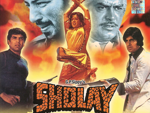 The original ''Sholay'' was reportedly made on a Rs.4 crore budget. Movie poster