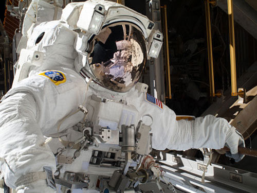NASA astronauts are ringing in 2014 by sending greetings from space to the crowd, AP File Image