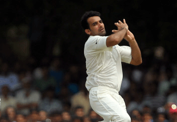 Bowler Zaheer Khan. DH photo