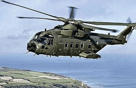 File photo of an AgustaWestland chopper. PTI