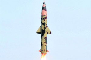 The nuclear-capable, surface-to-surface missile was test-fired from a mobile launcher in salvo mode from launch complex-3 of the Integrated Test Range at 9.48 a.m. PTI File Photo