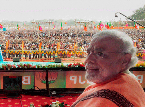 BJP has claimed that it has garnered "tremendous" response among various minority groups who have expressed their eagerness about attending Narendra Modi's rally here on Sunday. PTI File Photo.