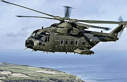 An AgustaWestland chopper. File photo - PTI