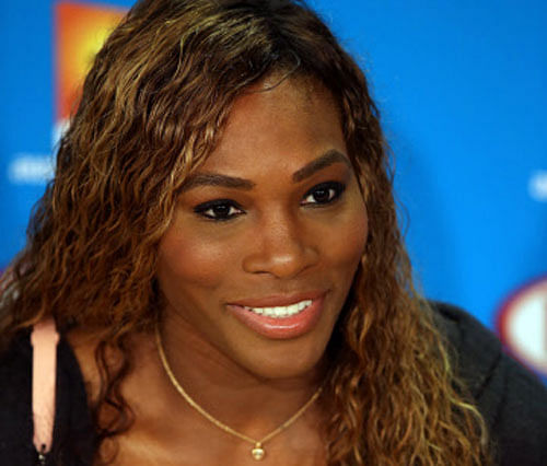 Serena Williams of the United States speaks during a press conference AP Photo