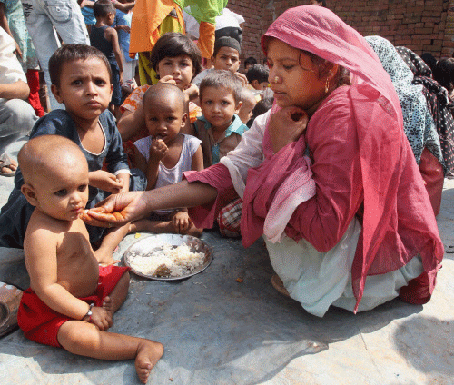 Adding insult to the injury of the Muzaffarnagar riot victims, a senior Uttar Pradesh minister on Saturday termed the deaths of scores of children at the relief camps ''normal'' and ''inevitable''.  PTI File Photo.