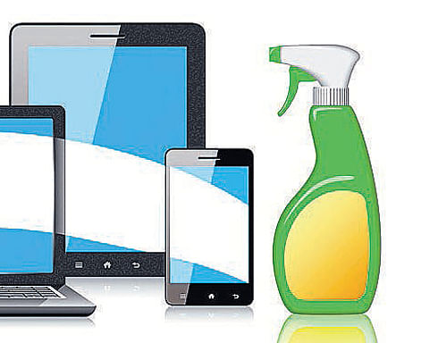 Tablets and cellphones can transmit disease, so cleaning them regularly should be more than an aesthetic preference. INYT